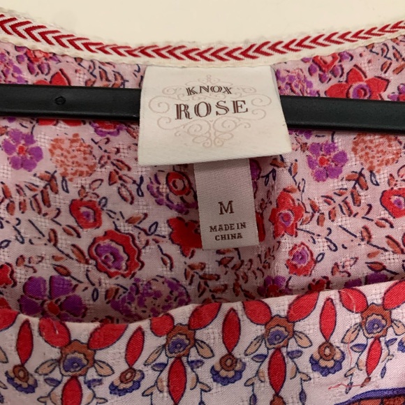 Knox Rose Puff Sleeve Shirt | Peasant Shirt | Size Medium | Floral Shirt - Picture 3 of 4